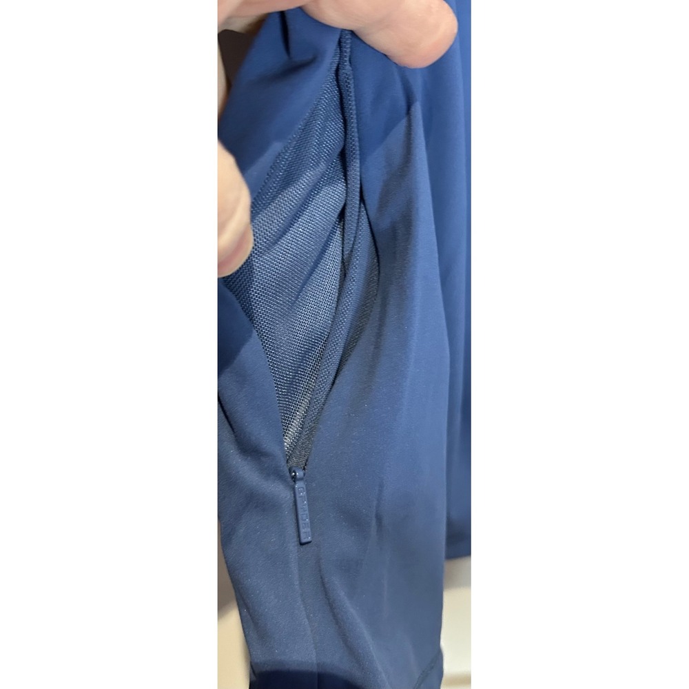 Spyder Active Womens XL Blue Long Sleeve Performance Top Thumbhole Zip‎ Pocket - Picture 4 of 4